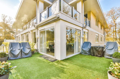 Synthetic grass installation